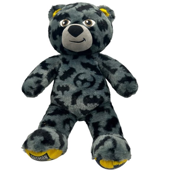 Build A Bear Batman 80 Years Anniversary Grey Black Stuffed Animal Plush Toy - Picture 1 of 16